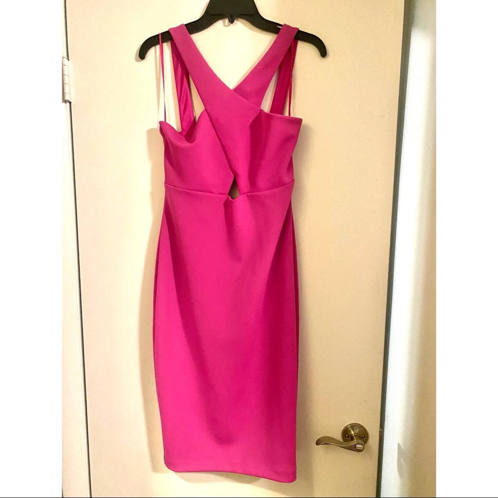 Fuchsia Midi Express Dress